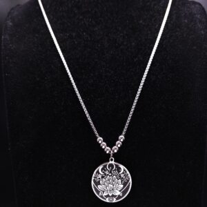 Collier lotus homme