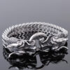 Bracelet dragon argent