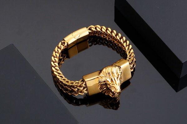 Bracelet tete de lion