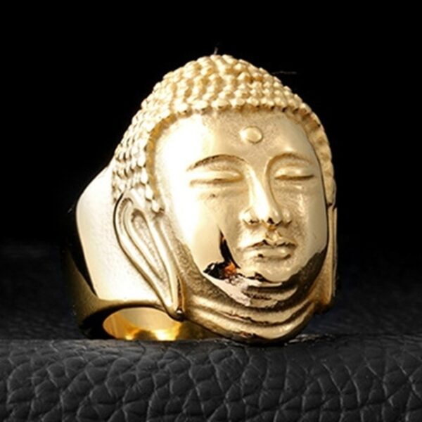 Bague bouddha or