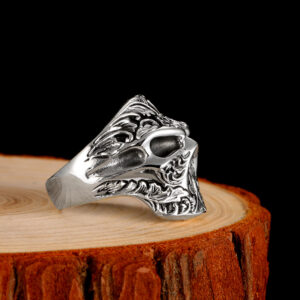 Bague argent gothique
