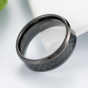 Bague homme carbone