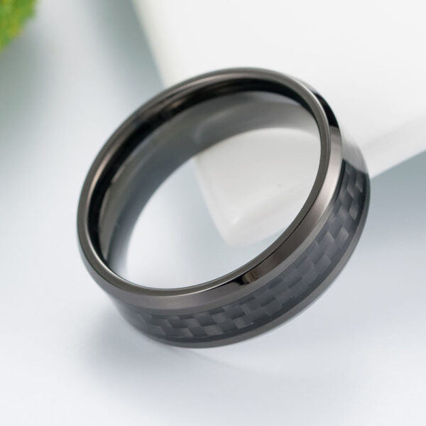 Bague homme carbone