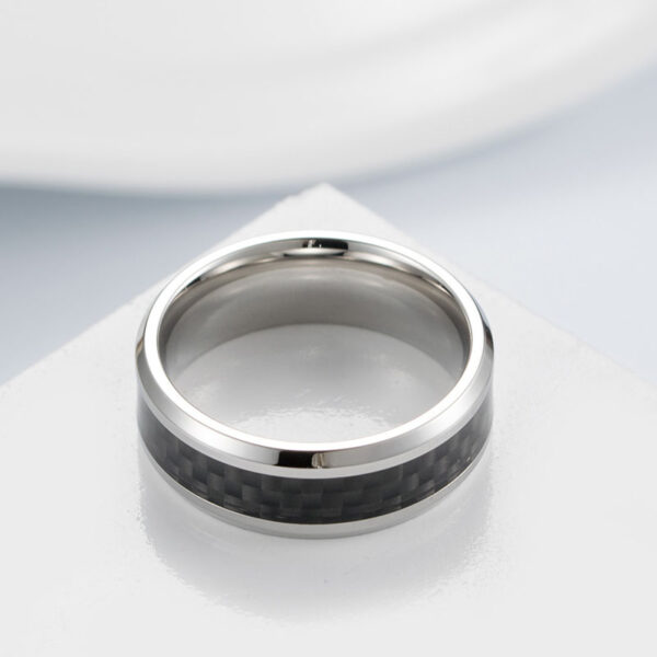 Bague homme carbone