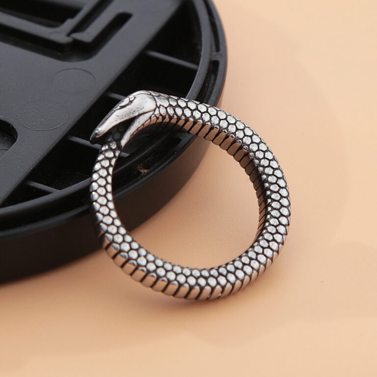 Bague serpent acier inoxydable | Bijoux animaux