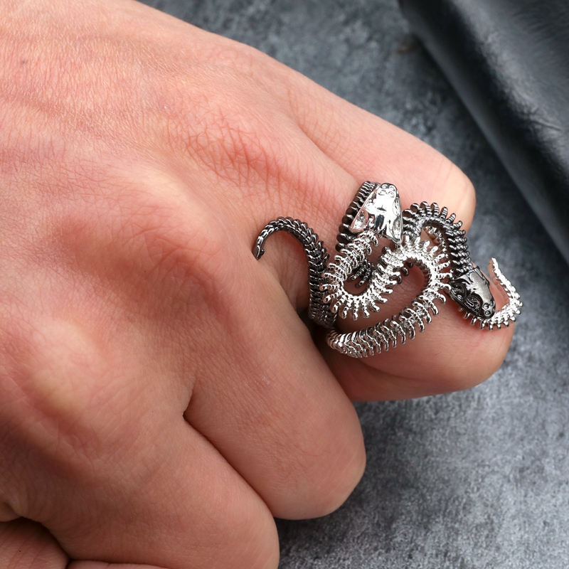 Bague serpent argent Bague serpent argent