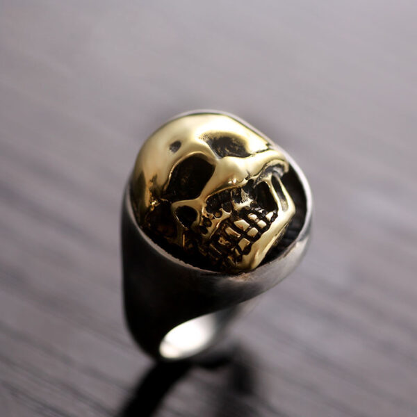 Bague skull argent