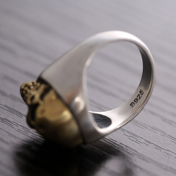 Bague skull argent
