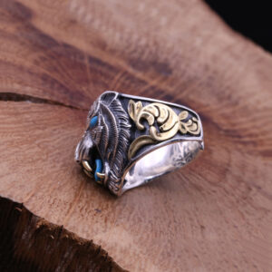 Bague tigre argent
