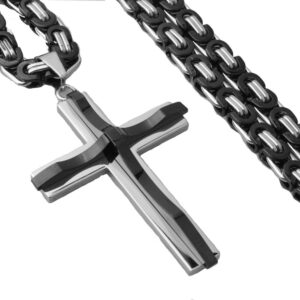 Collier crucifix homme