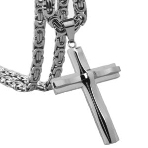 Collier crucifix homme