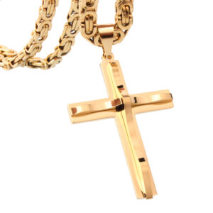 Collier crucifix homme