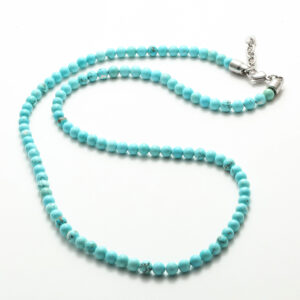 Collier perle bleu turquoise
