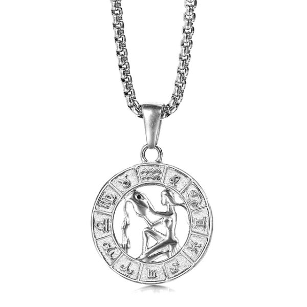 Collier inoxydable signe astrologique