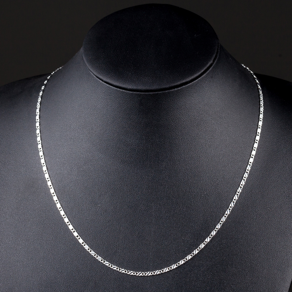 Chaîne Homme Acier Inoxydable Avec Tête De Mort - Collier Cubain Ras De Cou, 41/51 Cm