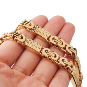 Collier inoxydable doré