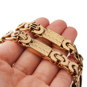 Collier inoxydable doré