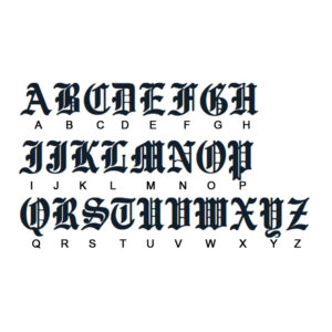 Pendentif lettre gothique