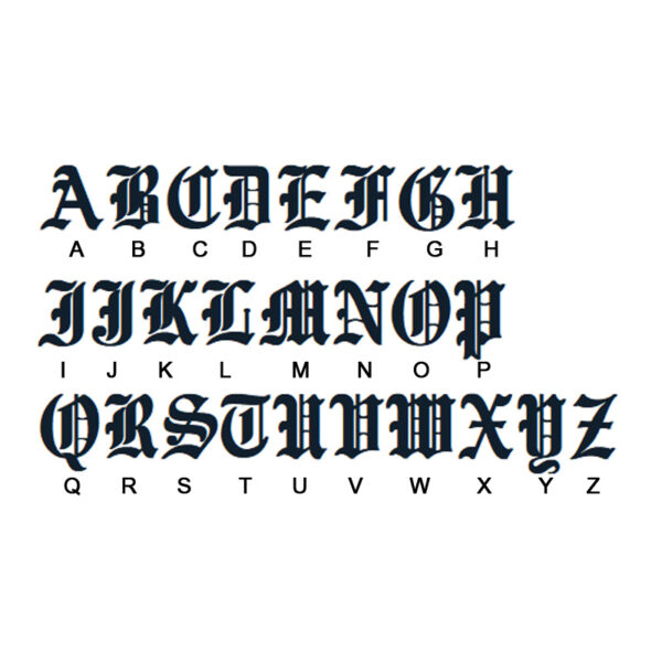 Pendentif lettre gothique