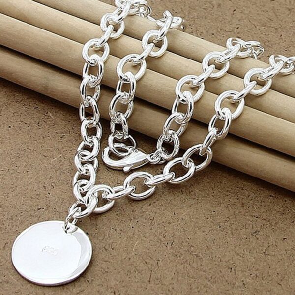 Collier argent grosse maille