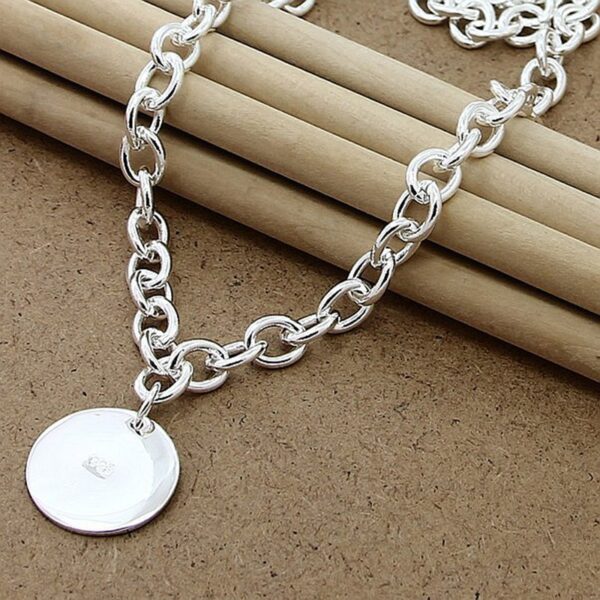 Collier argent grosse maille