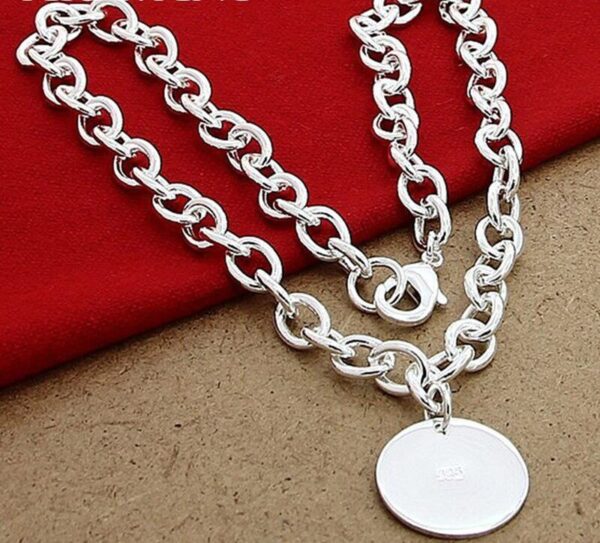 Collier argent grosse maille