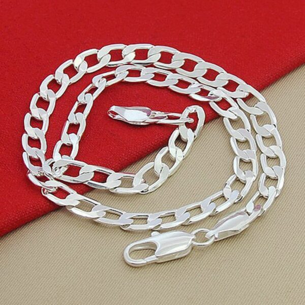 Collier grosse maille argent 925