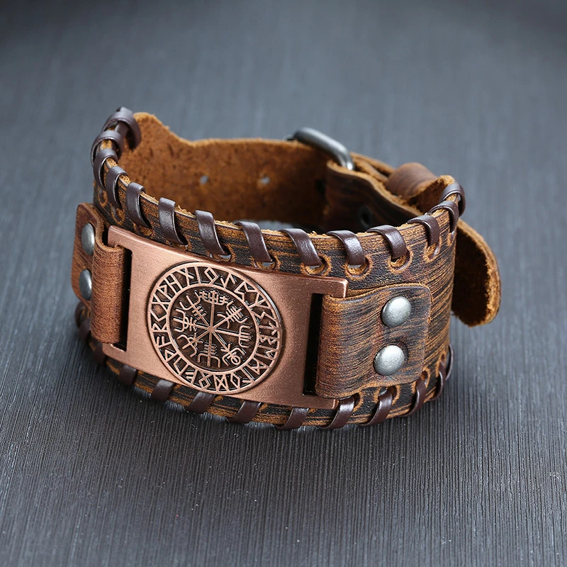 Bracelet de force en cuir homme – Image 2