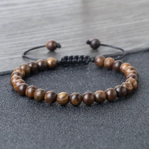 Bracelet perle bois